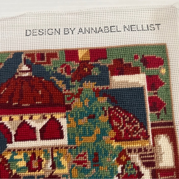 EHRMAN FAIZABAD Needlepoint Completed Finished Tapestry By Annabel Nelliet - Picture 2 of 16